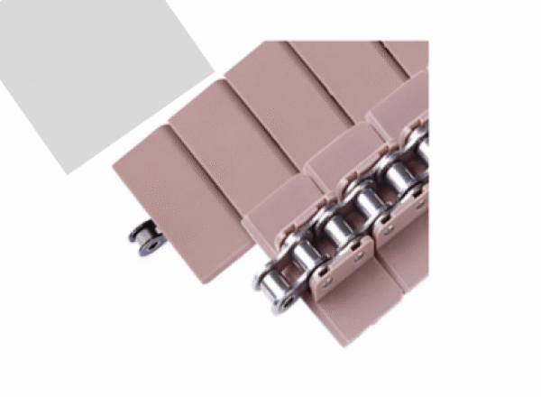 Plastic snap-on sideflexing chain 843