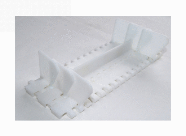 T-2000 Flat Top/ Flush Grid Modular Belt with Flight and Sidewall