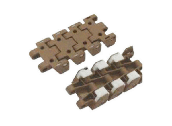 883 series plastic flat top side flexing chain